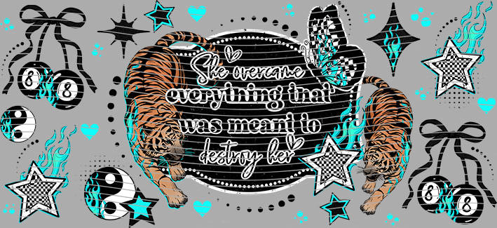 16oz Distressed Checkered-DC-107